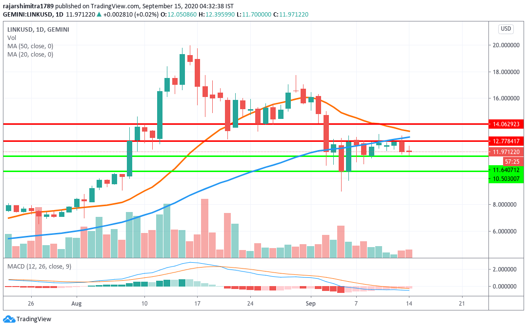 LINK/USD daily chart