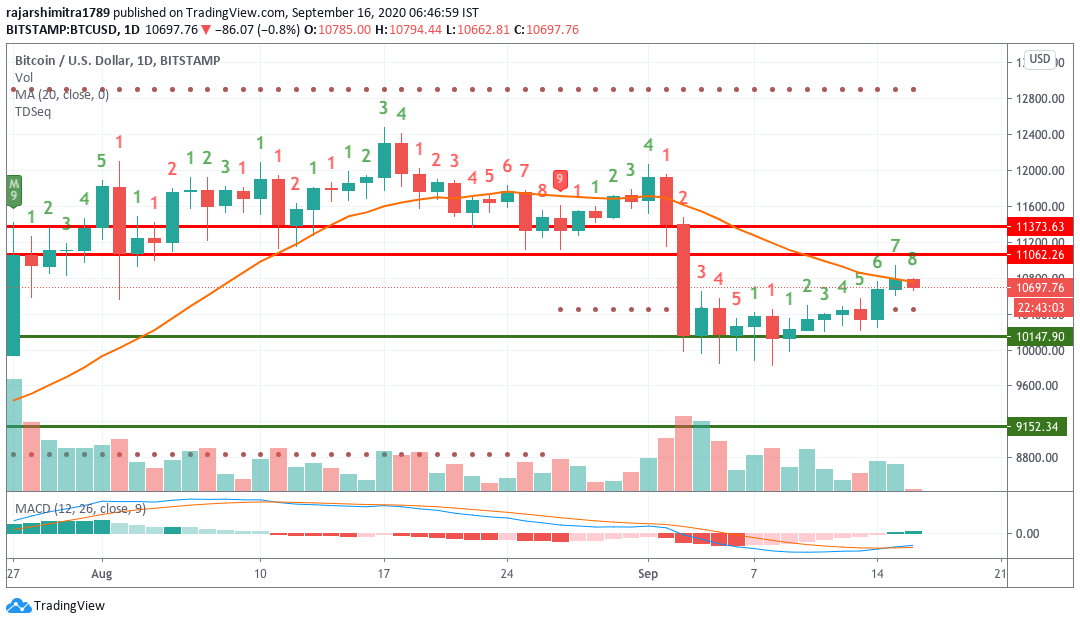 BTC/USD daily chart