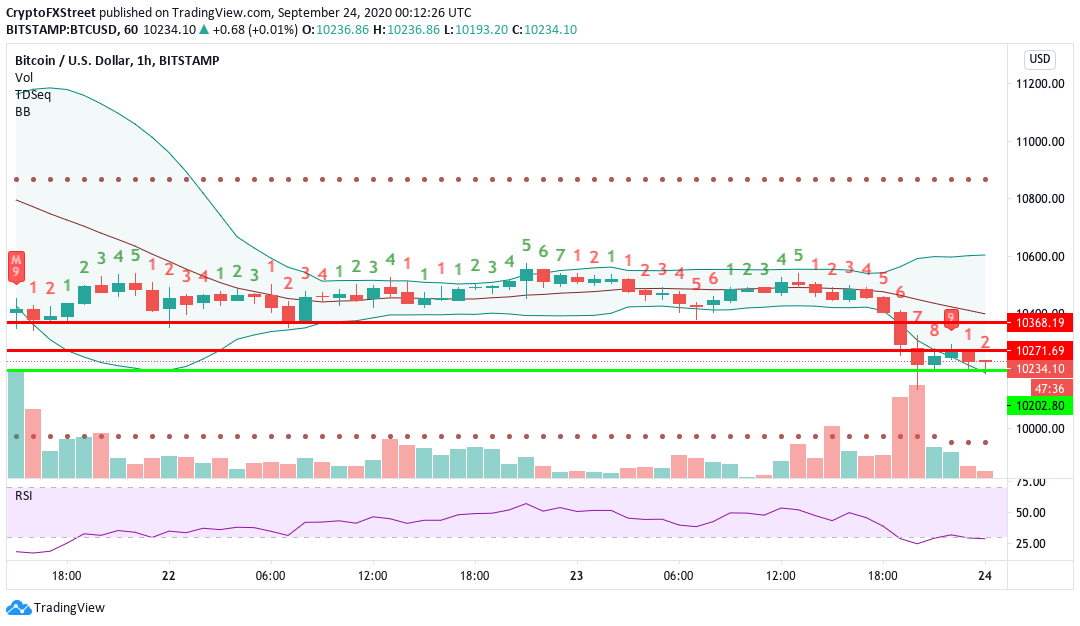 btcusd hourly chart