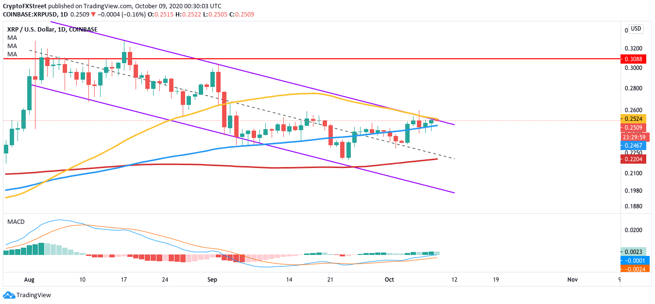 XRPUSD daily chart