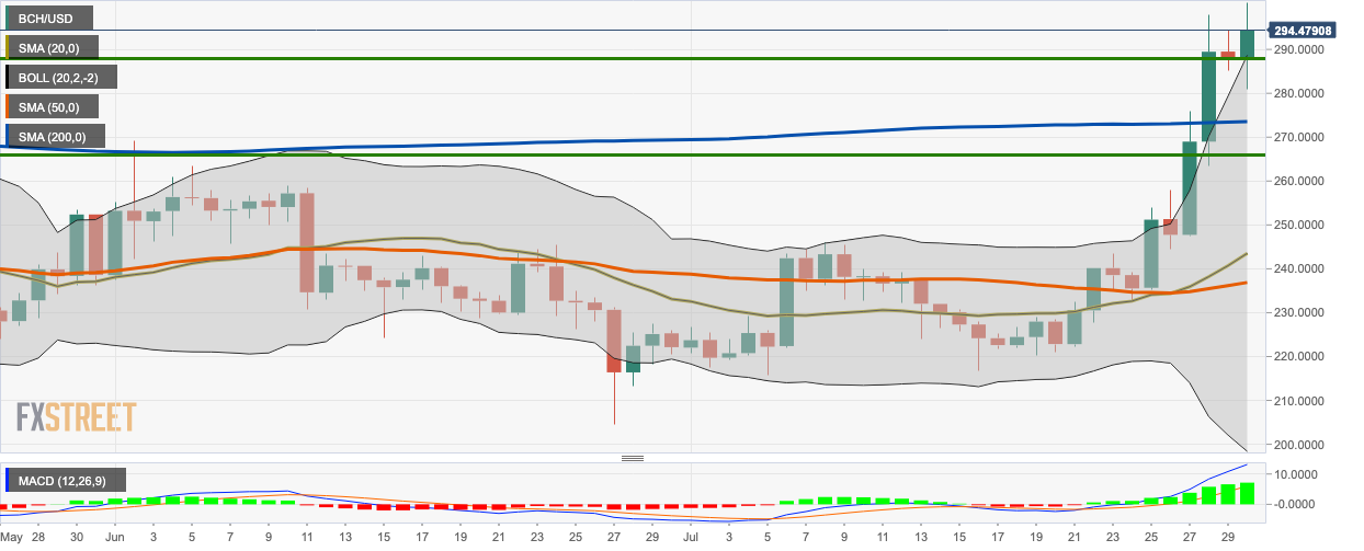 BCH/USD daily chart