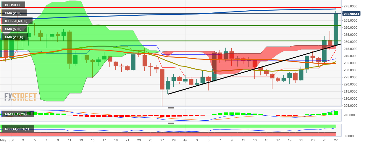 BCH/USD dialy chart