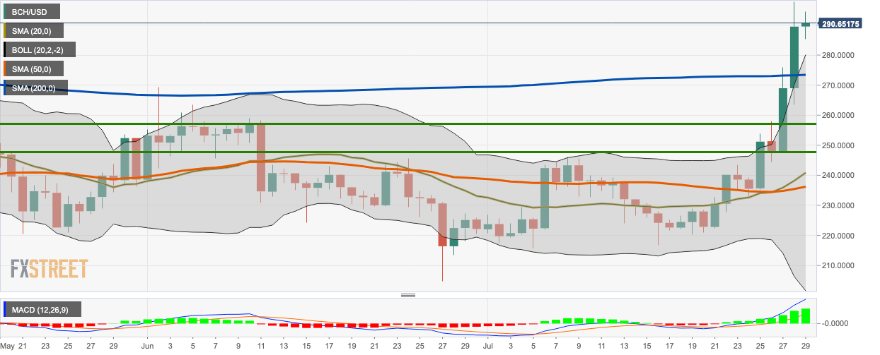 BCH/USD daily chart