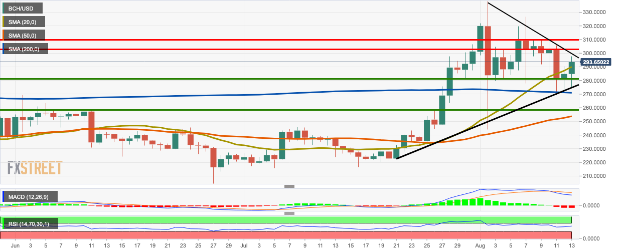 BCH/USD daily chart