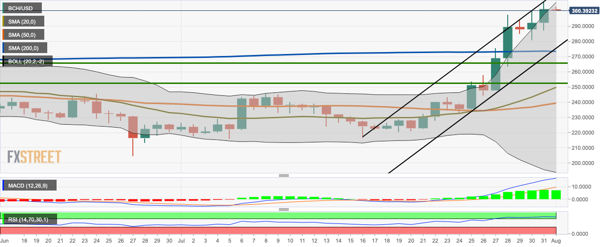 BCH/USD daily chart